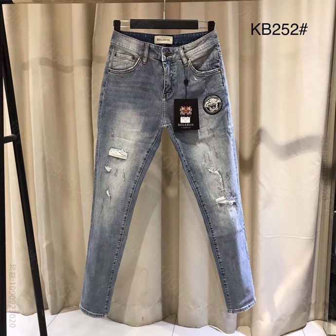 VERSACE：进口弹力丹宁牛仔裤