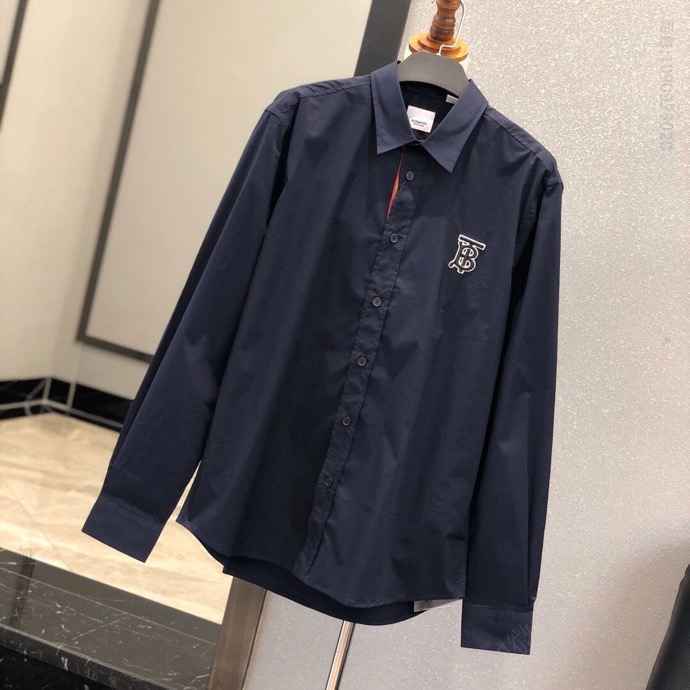 B家专属标识图案弹力棉府绸衬衫80234621