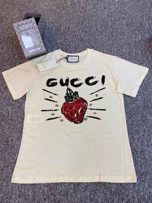 爆款来袭 迪士尼GUCCI合作限量款 毛巾刺绣米奇短袖