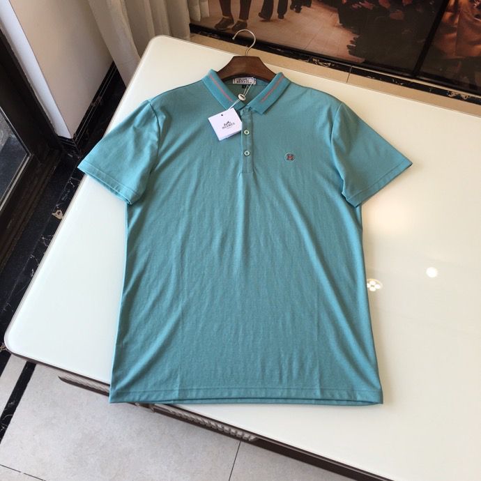 H 2023SS春夏系列最新专柜款 男士POLO衫 反领短袖T恤