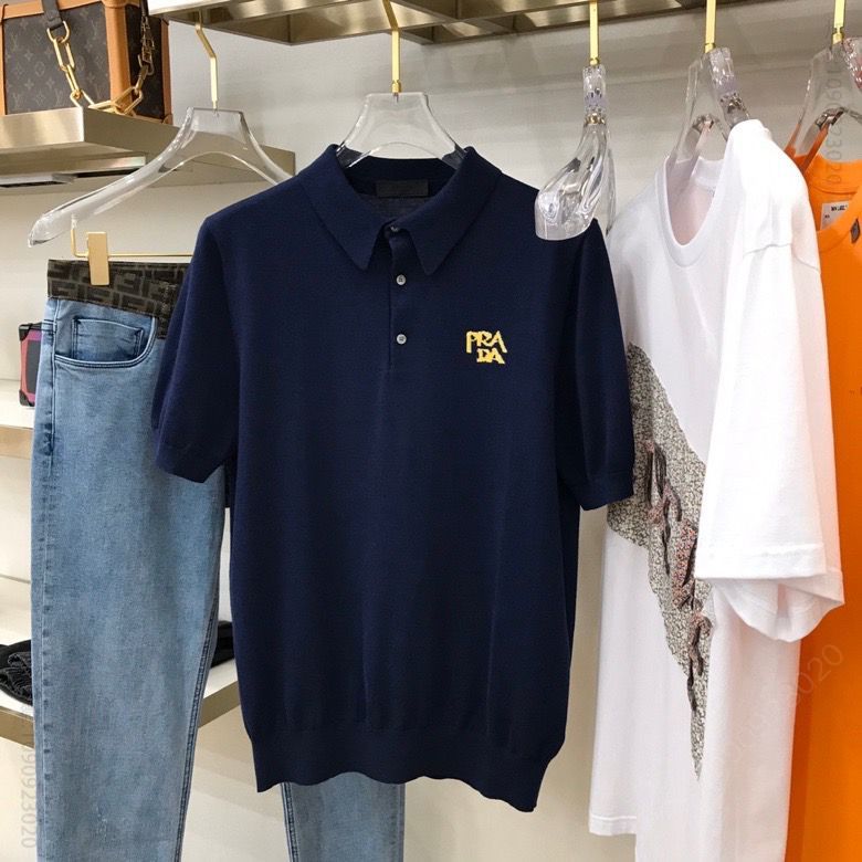 PRAD 2023春夏新款 男士针织POLO衫