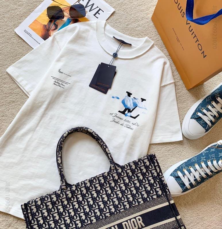 LOUIS VUITTON 2023SS云朵系列 云朵签名短袖T