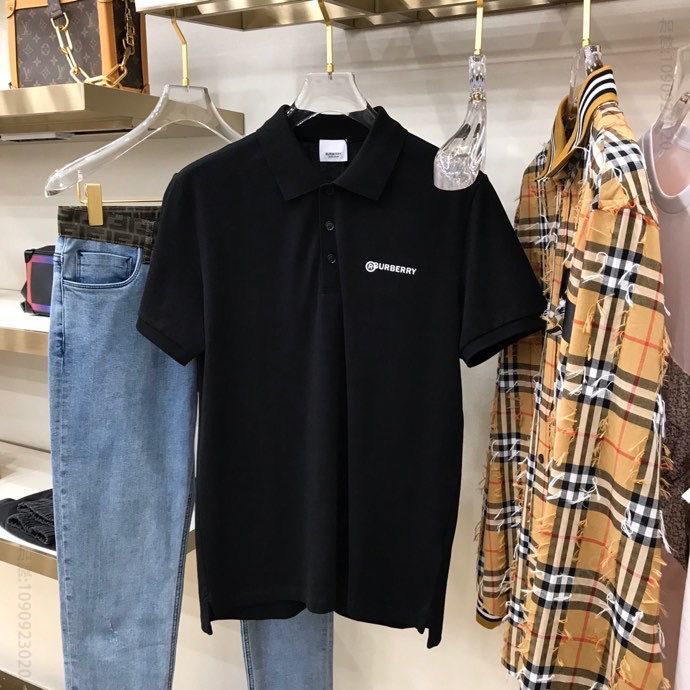 BBR 2023 S/S 新款LOGO热压胶片网眼棉POLO衫