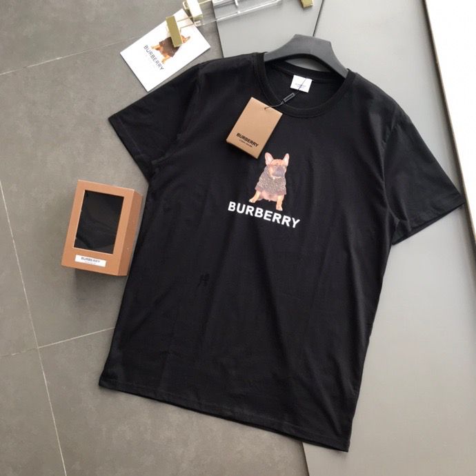 BU 2023SS夏季新款短袖 配送精美礼品盒 超走秀款‮鹿小狗小斑比‮象抽‬彩绘‮花印‬短袖