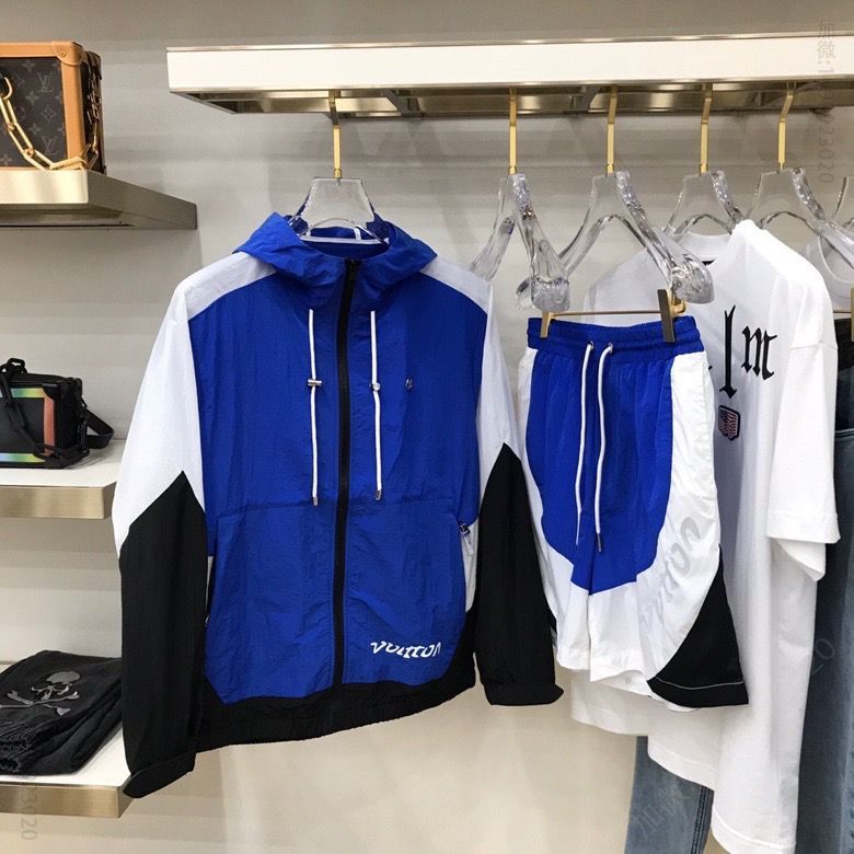 驴牌 20SS 塔夫绸连帽夹克短裤套装