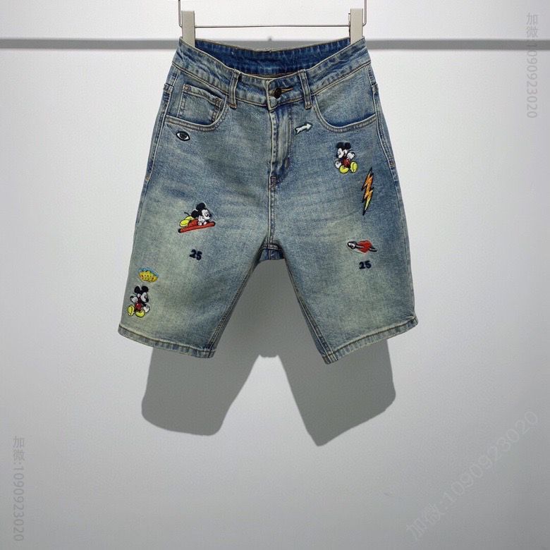 DISNEY X GUCCI联名 迪士尼米奇牛仔短裤