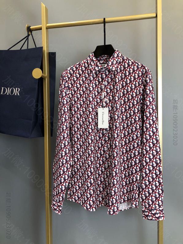 DIOR 20SS印花款长袖衬衫