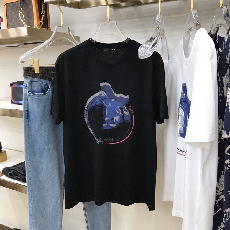 阿玛尼男装T恤 EA 20SS专柜同步发售 圆领T恤 原单阿玛尼短袖T恤 