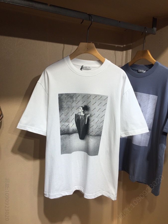 BLCG 2023SS男女同款短袖T.以图案为主题的短袖