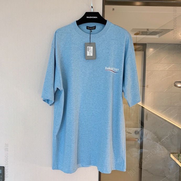 BALENCIA可乐款uniform平纹印花短袖