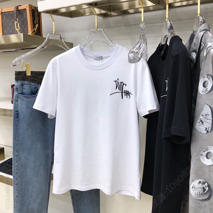 Dio x Stussy 联名DIO MEN FALL2023联名艺术签名蜜蜂宽松T恤