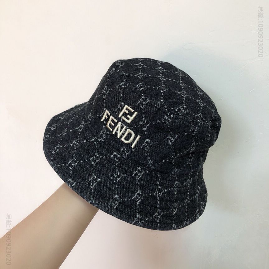 FENDI芬迪双层透气经典牛仔男女通用渔夫帽