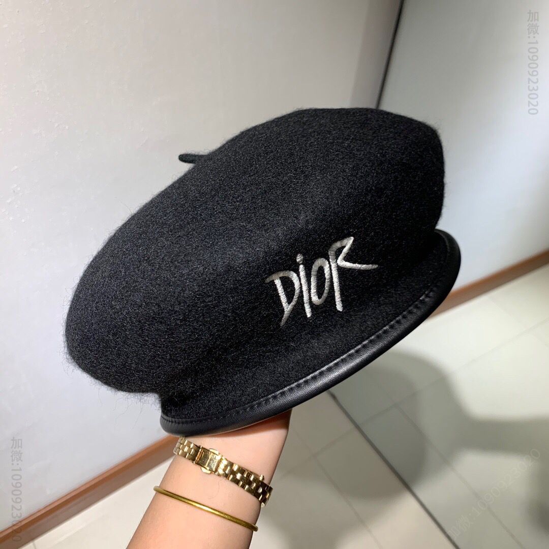 Dior迪奥羊毛礼帽贝雷帽