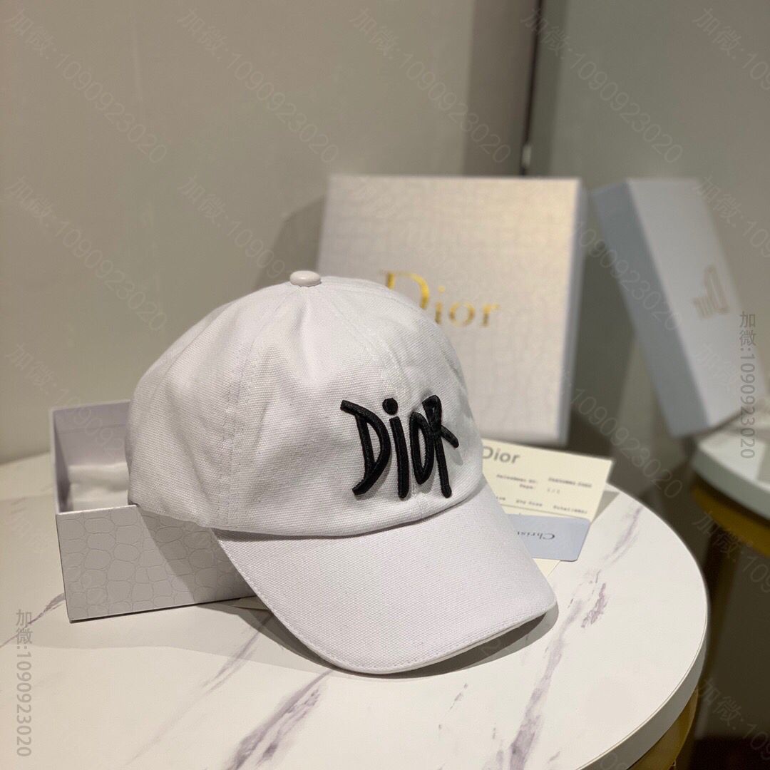 Dior迪奥新款帆布面料棒球帽鸭舌帽