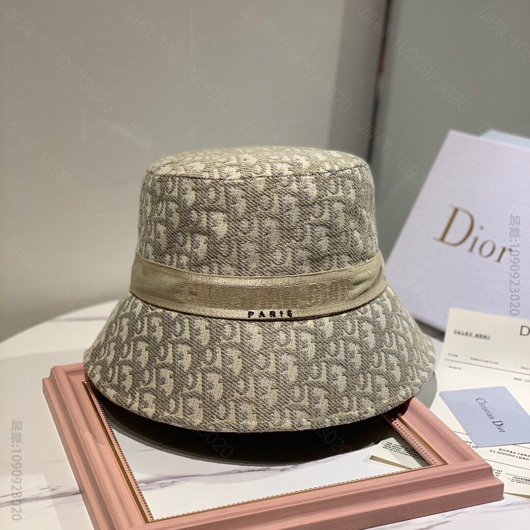 Dior迪奥老花男女通用渔夫帽