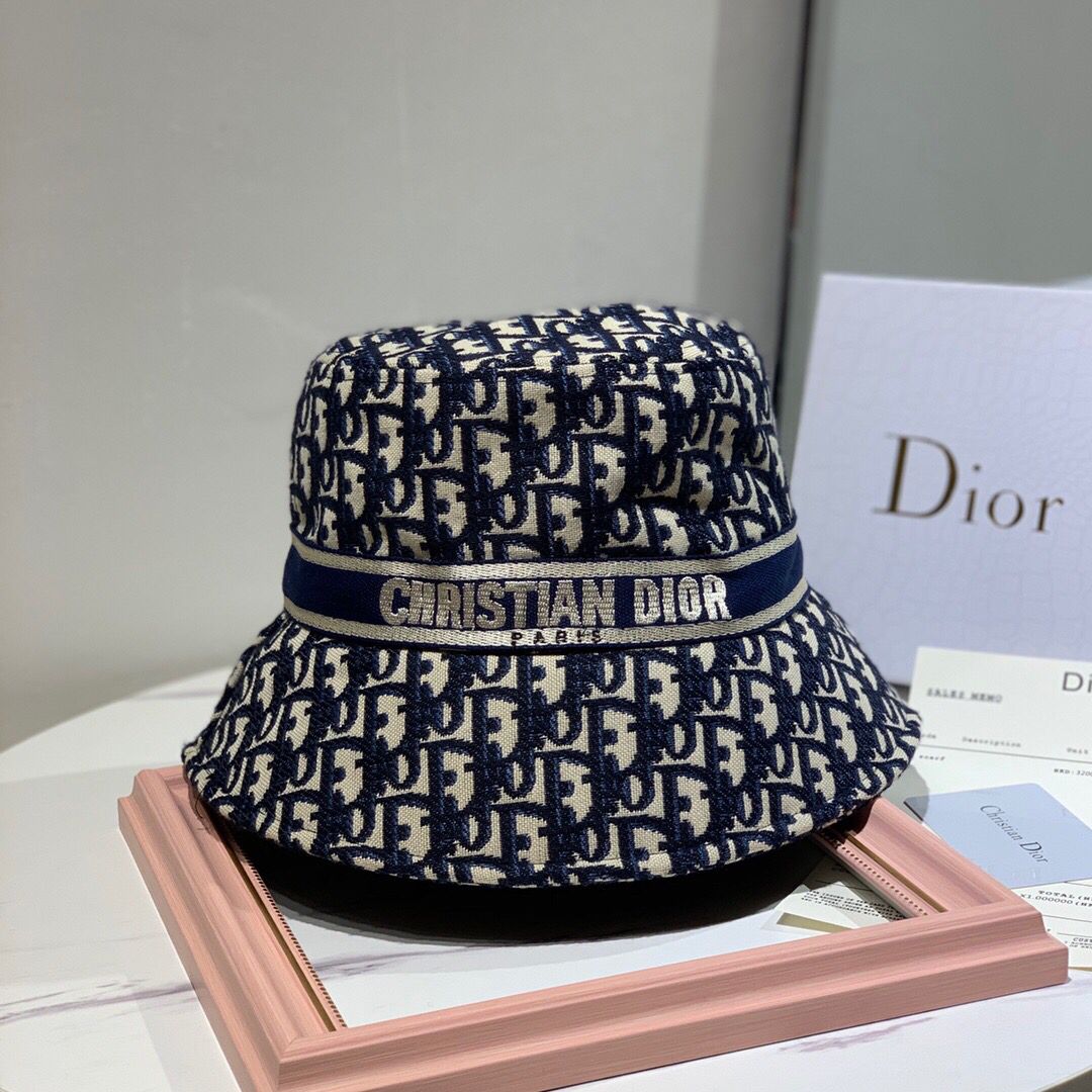 Dior迪奥老花男女通用渔夫帽