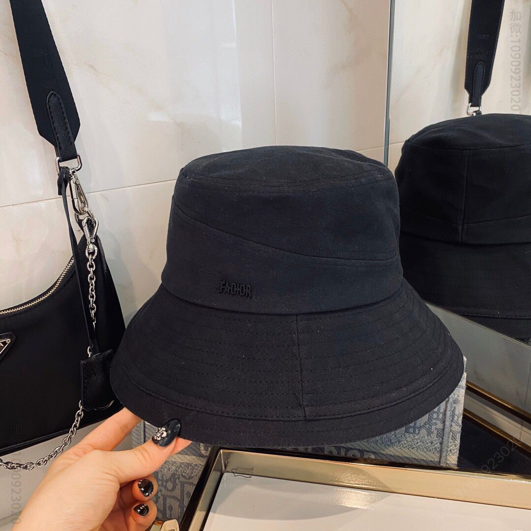 Dior迪奥20秋款洗水磨毛全棉渔夫帽