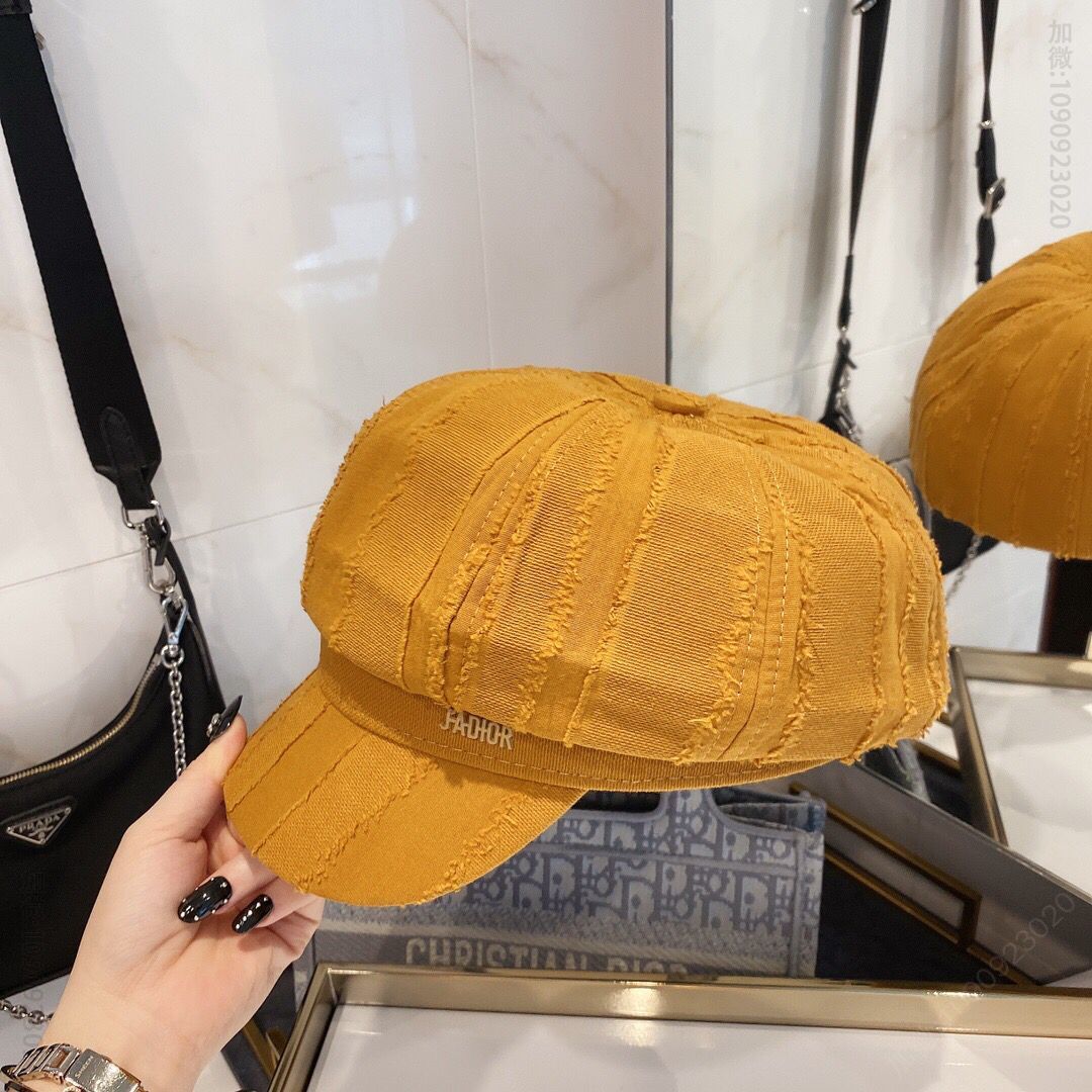 Dior迪奥新款立体提花八角帽