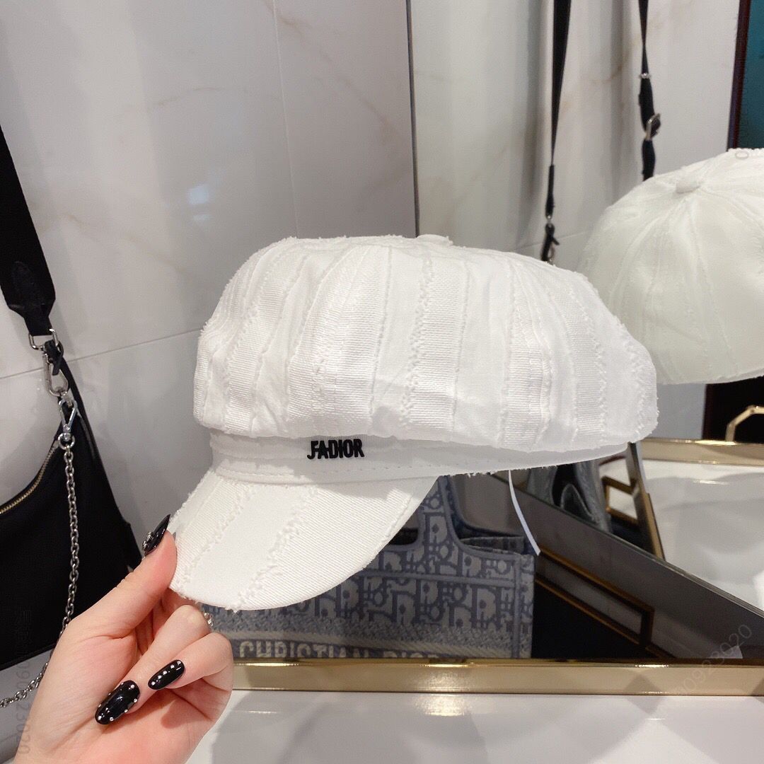 Dior迪奥新款立体提花八角帽