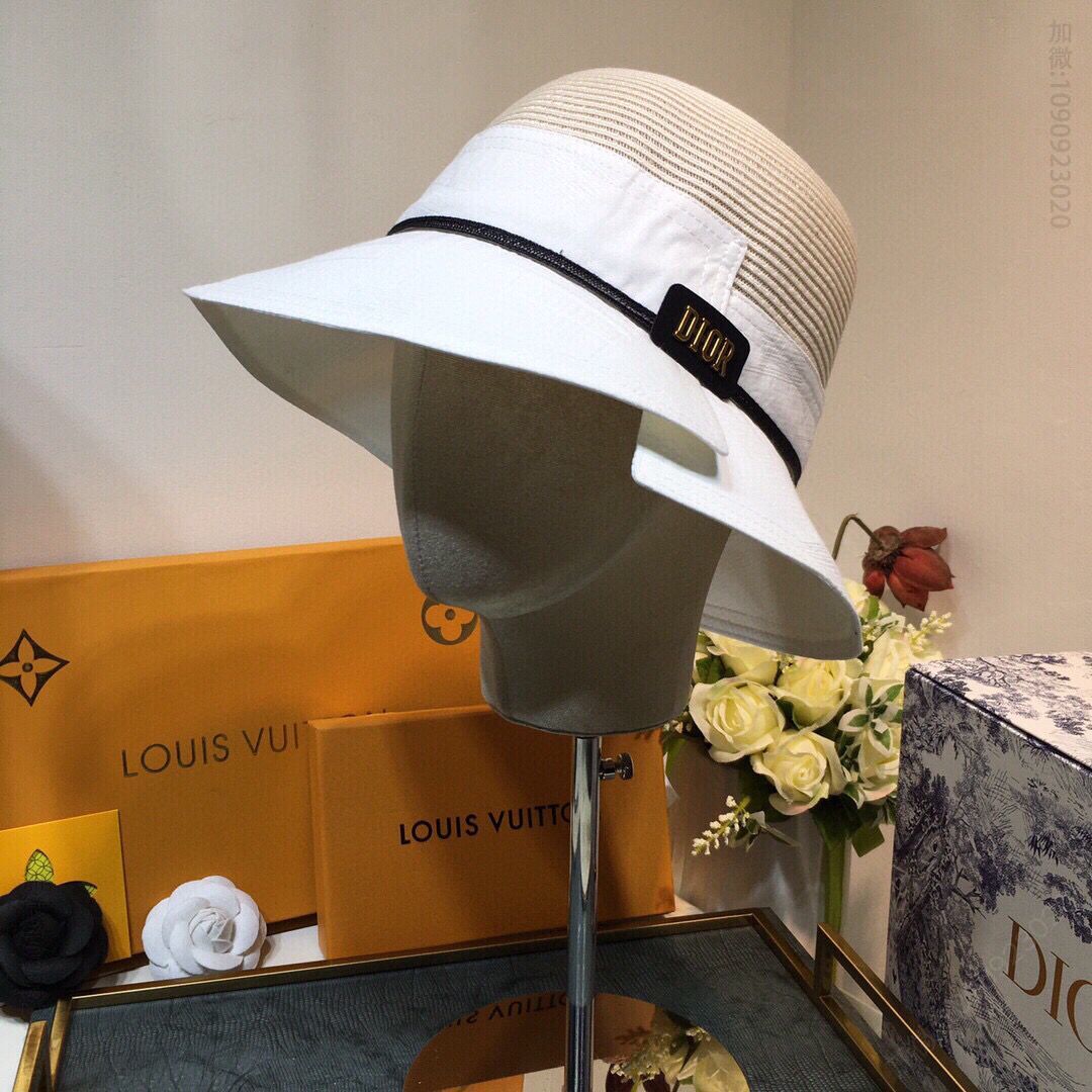 Dior迪奥超级细编新品拼接草帽