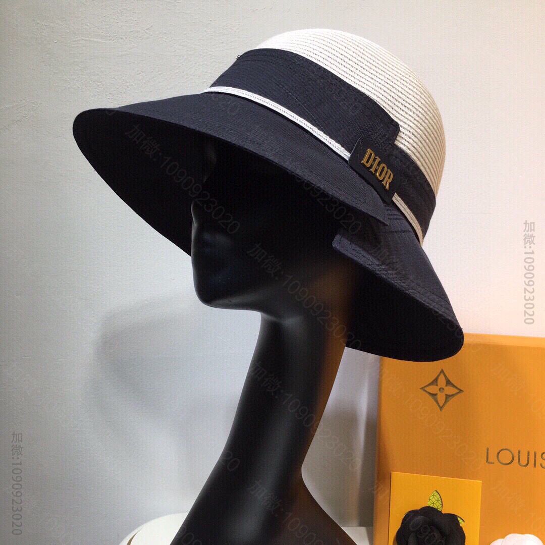 Dior迪奥超级细编新品拼接草帽