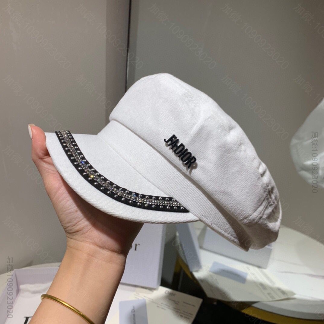 Dior迪奥新款纯棉鸭舌军帽
