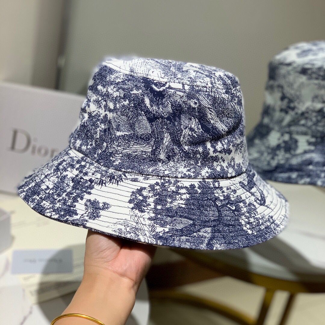 Dior迪奥新款男女通用帆布渔夫帽