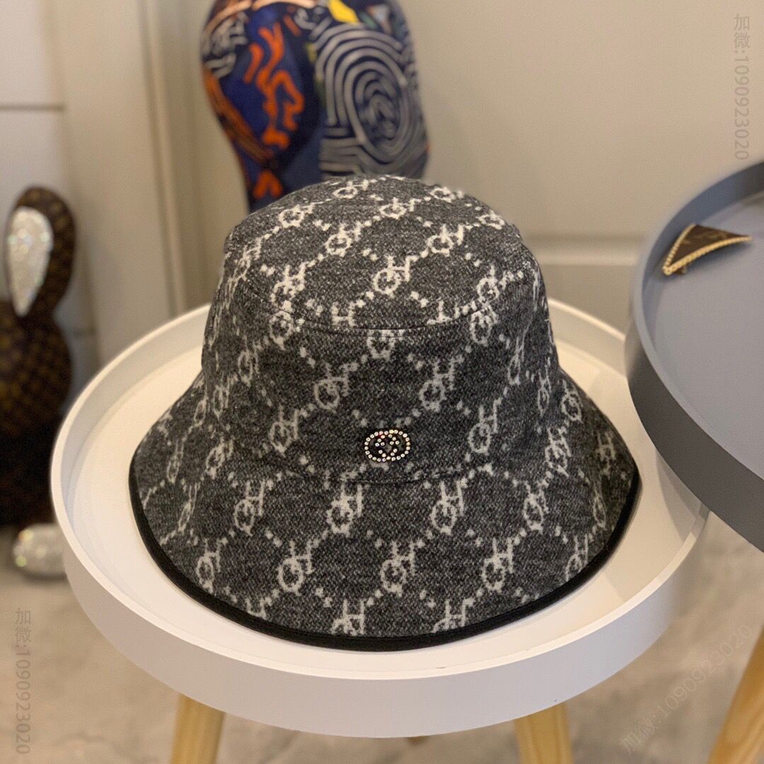GUCCI古奇新款棉布高品质渔夫帽