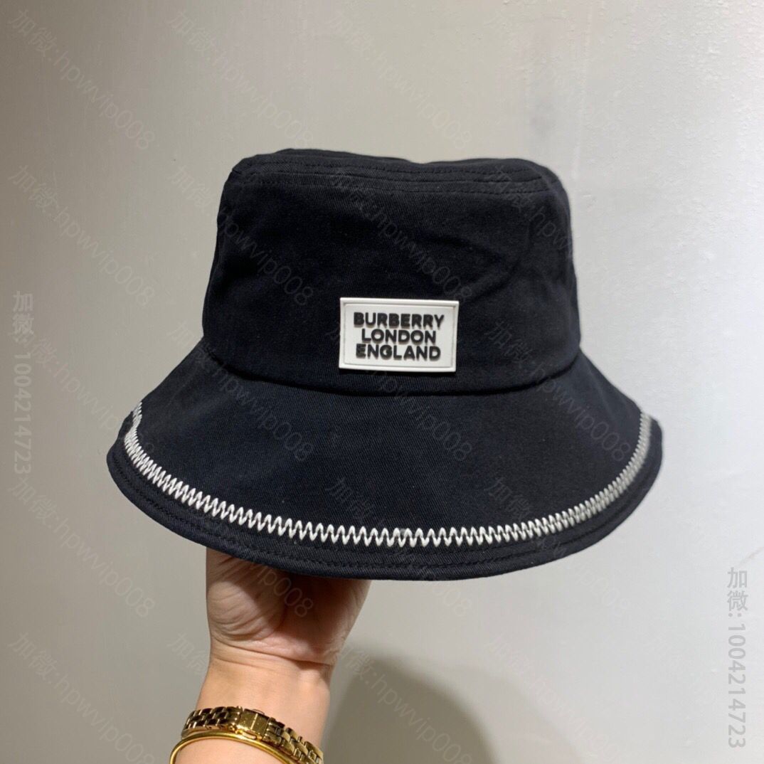 高仿博柏利男女款帽子 Burberry博柏利格子新标男女同款渔夫帽 高仿博柏利帽子商城 