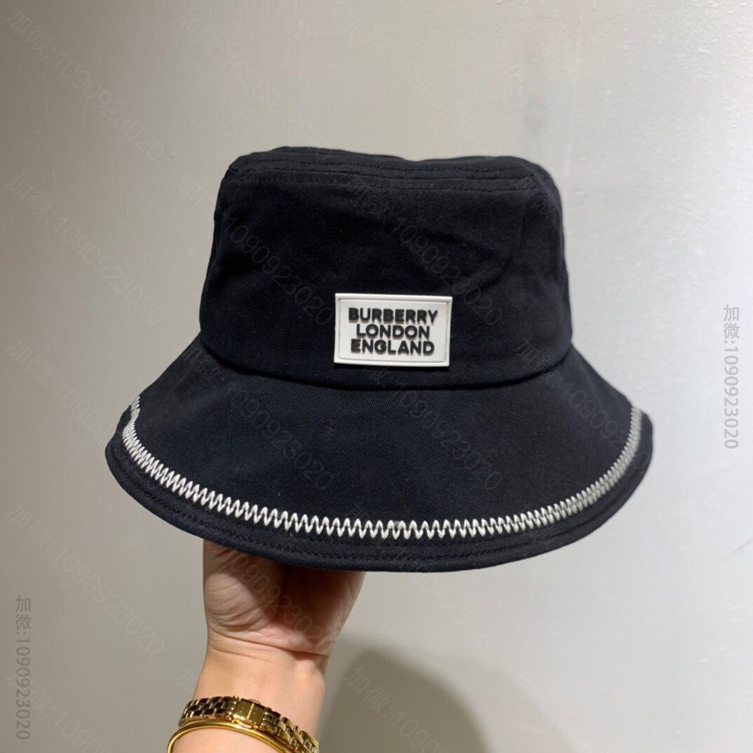 Burberry巴宝莉格子2023春夏款新标男女同款渔夫帽