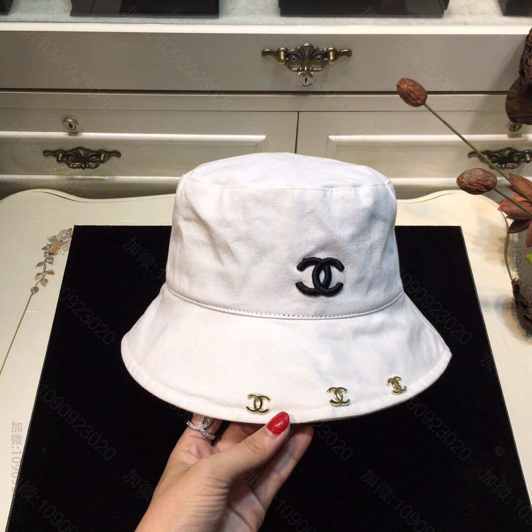 CHANEL香奈儿原单刺绣logo渔夫帽
