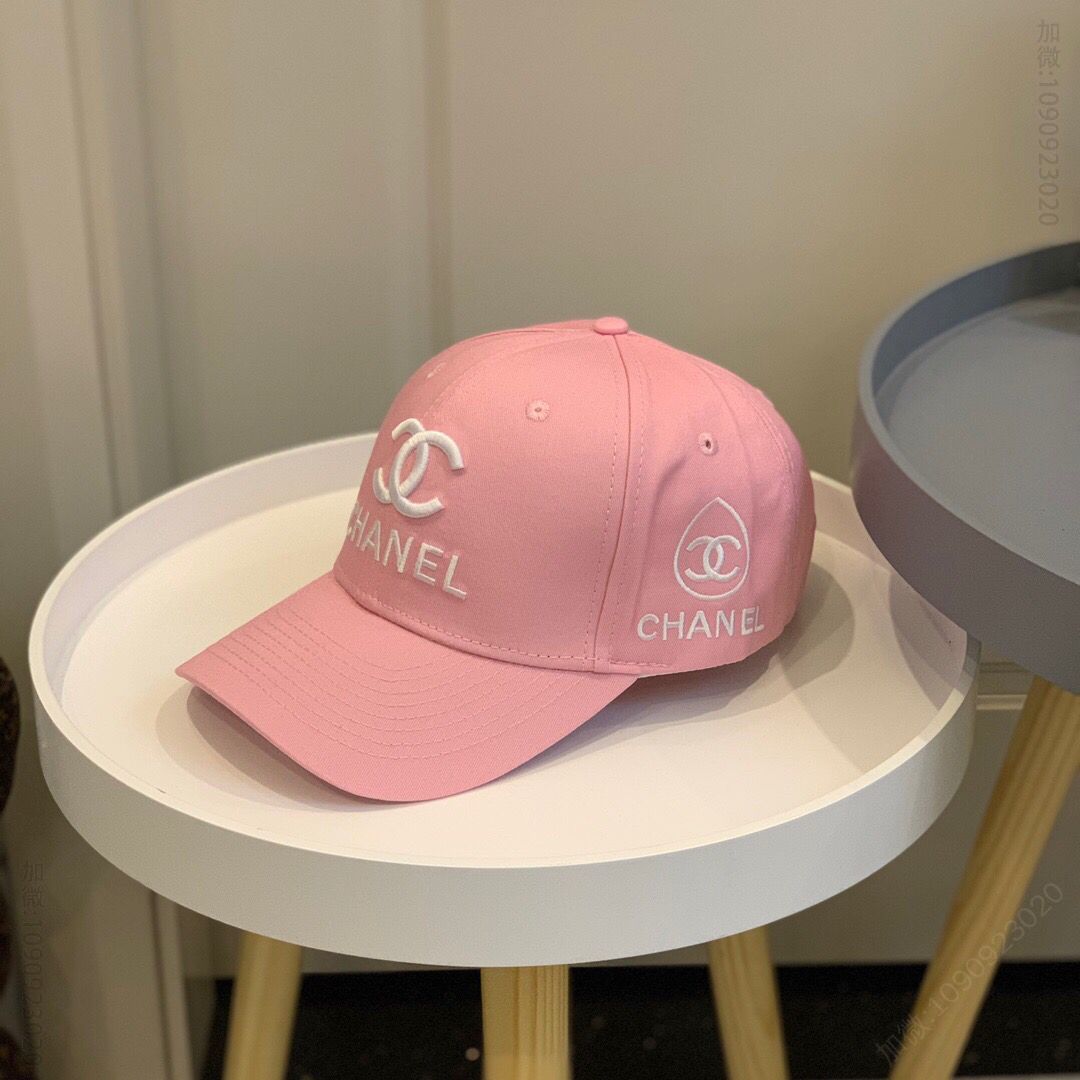 CHANEL香奈儿春夏棉质刺绣大双C LOGO装饰棒球帽