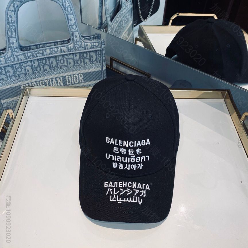 BALENCIAGA巴黎世家新款男女通用字母棒球帽