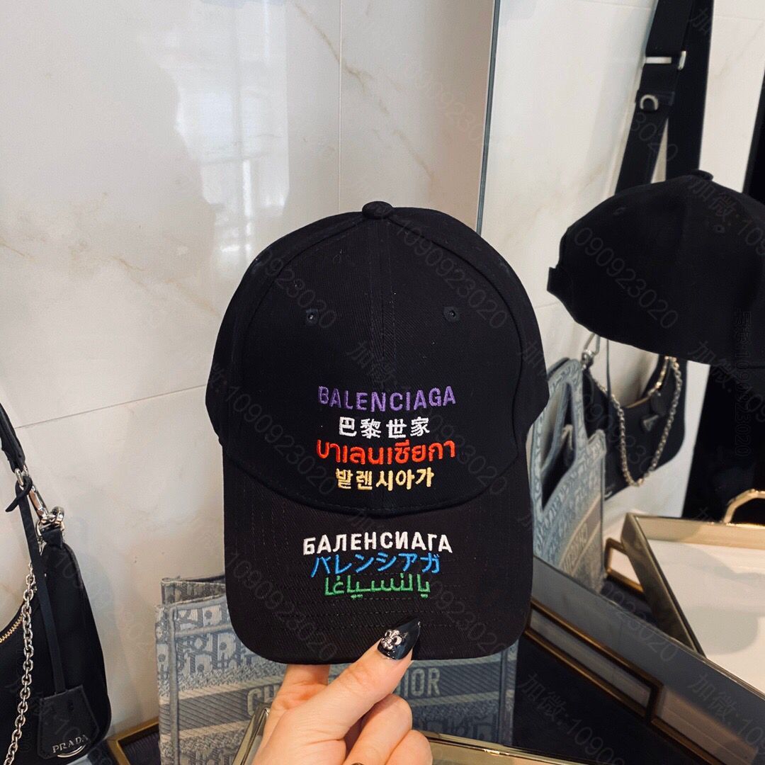 BALENCIAGA巴黎世家新款男女通用字母棒球帽
