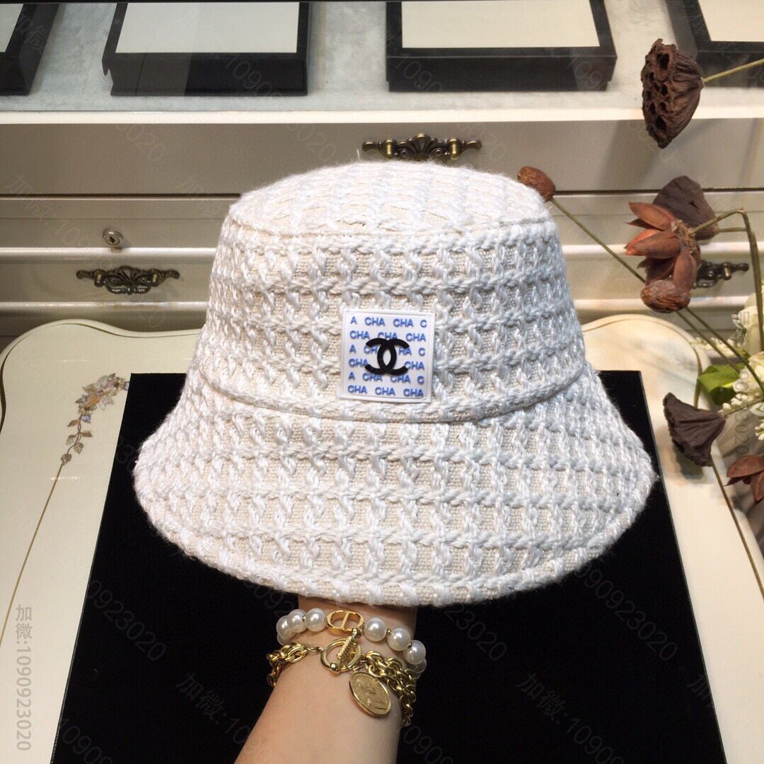 CHANEL香奈儿小香秋冬新品编织渔夫帽