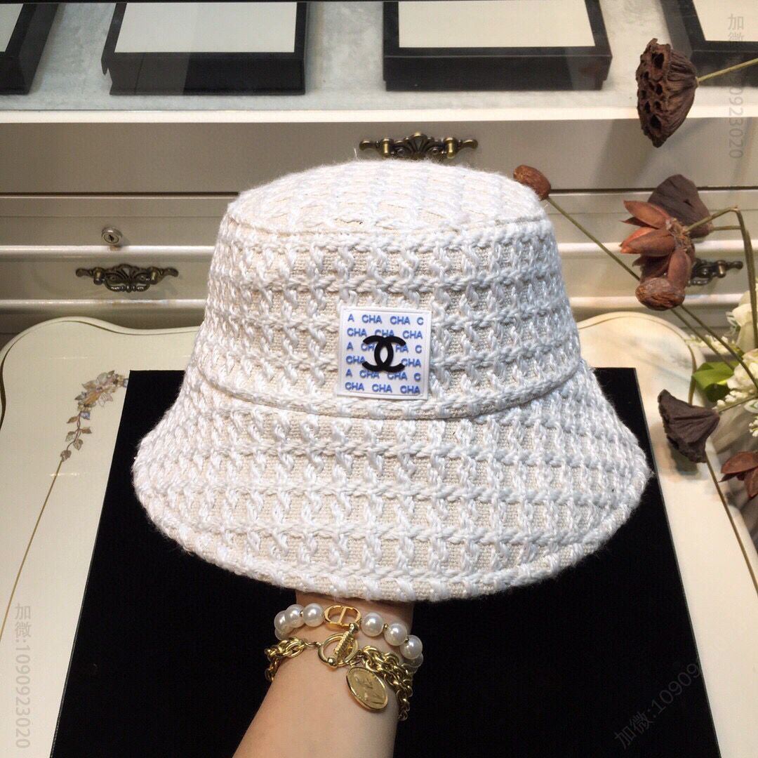CHANEL香奈儿小香秋冬新品编织渔夫帽