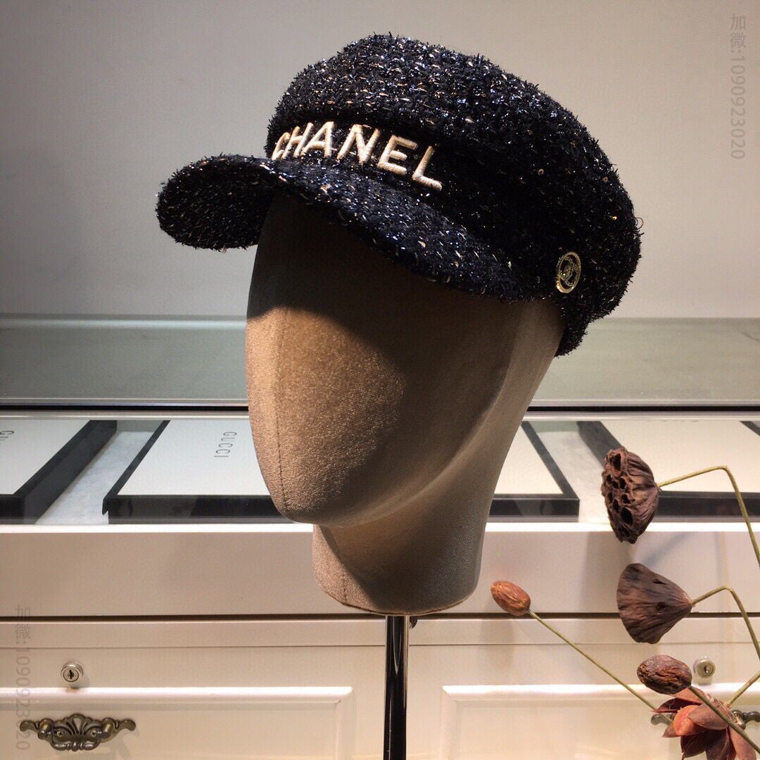 CHANEL香奈儿刺绣新品海军帽