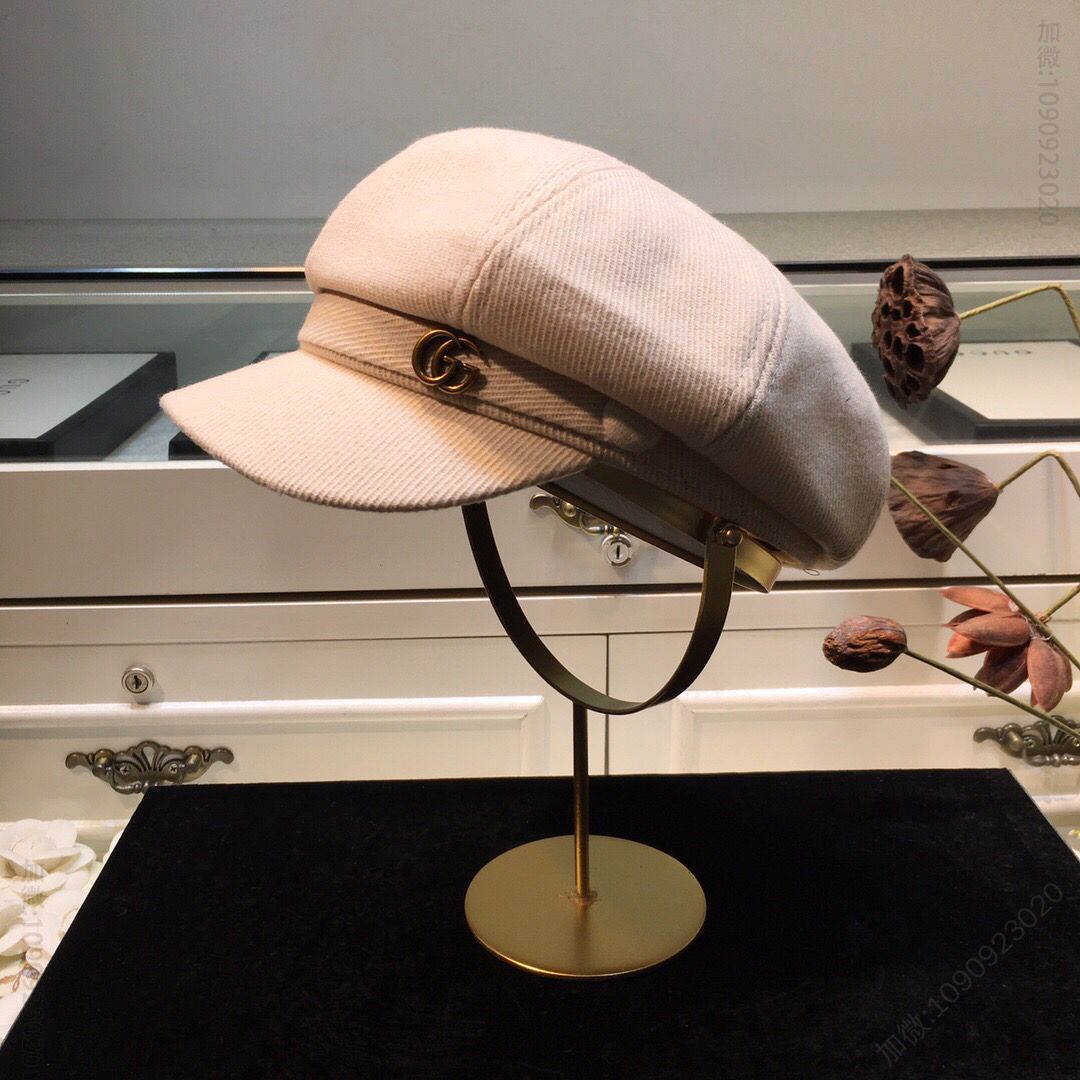 GUCCI古驰秋季新款立体帽型八角帽