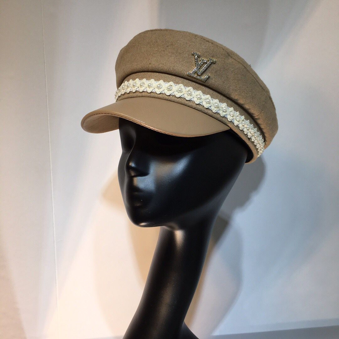 原版LV女士帽子 LV路易威登秋季百搭时尚单品海军帽 原版LV帽子价格 