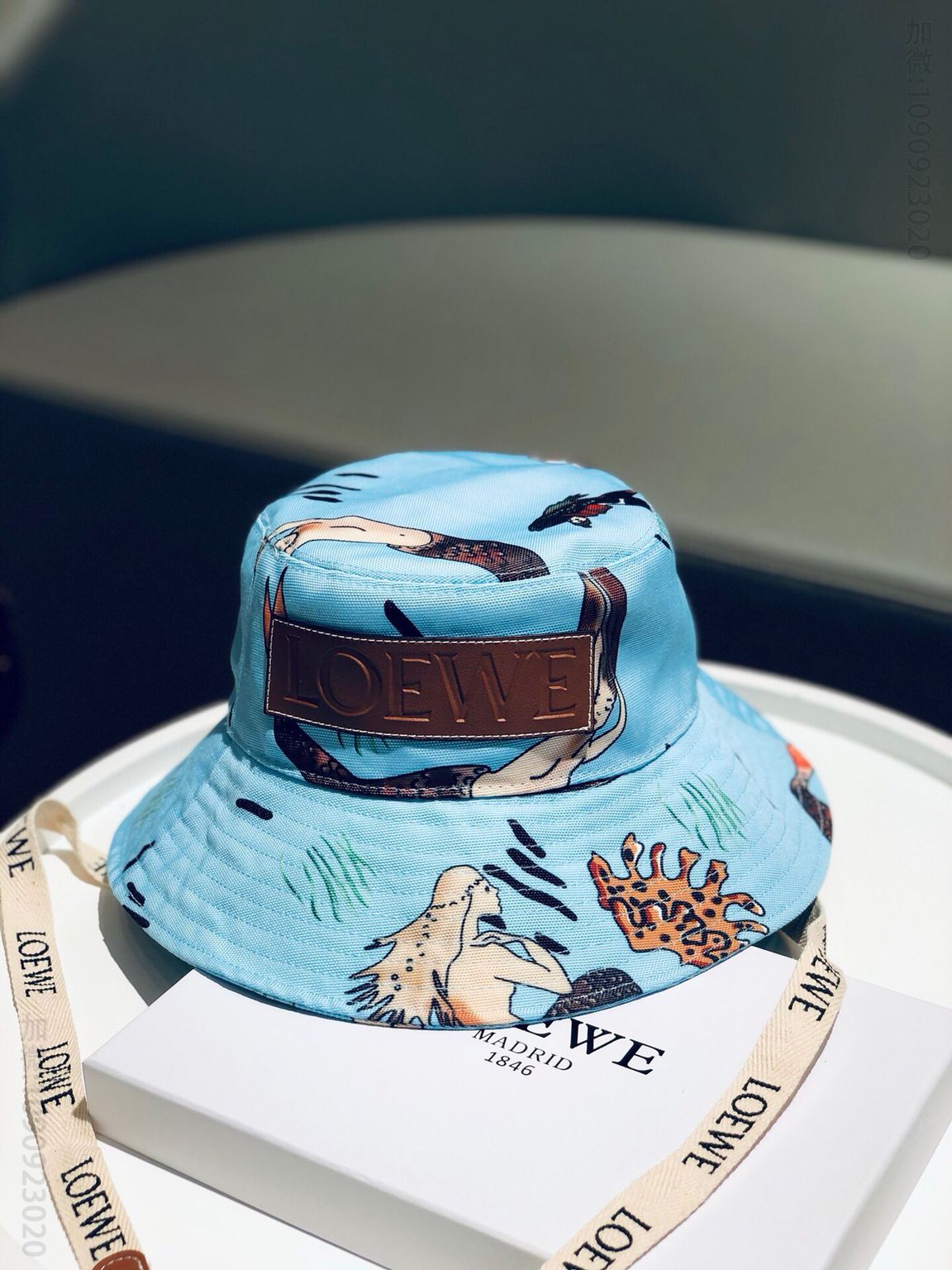 LOEWE罗意威 Paula’slbiza 帆布 印花 渔夫帽