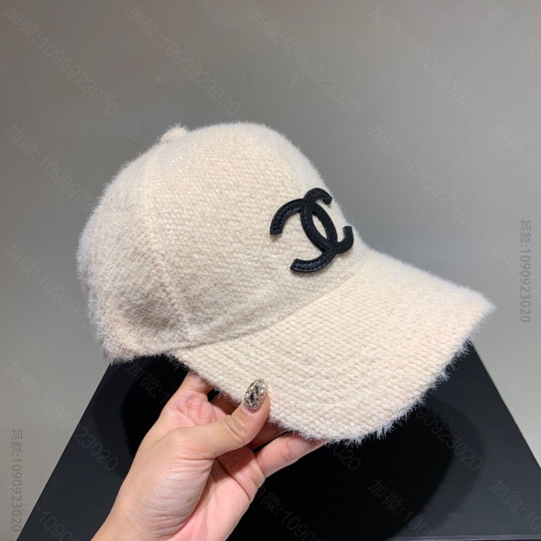 CHANEL香奈儿水貂绒鸭舌帽棒球帽