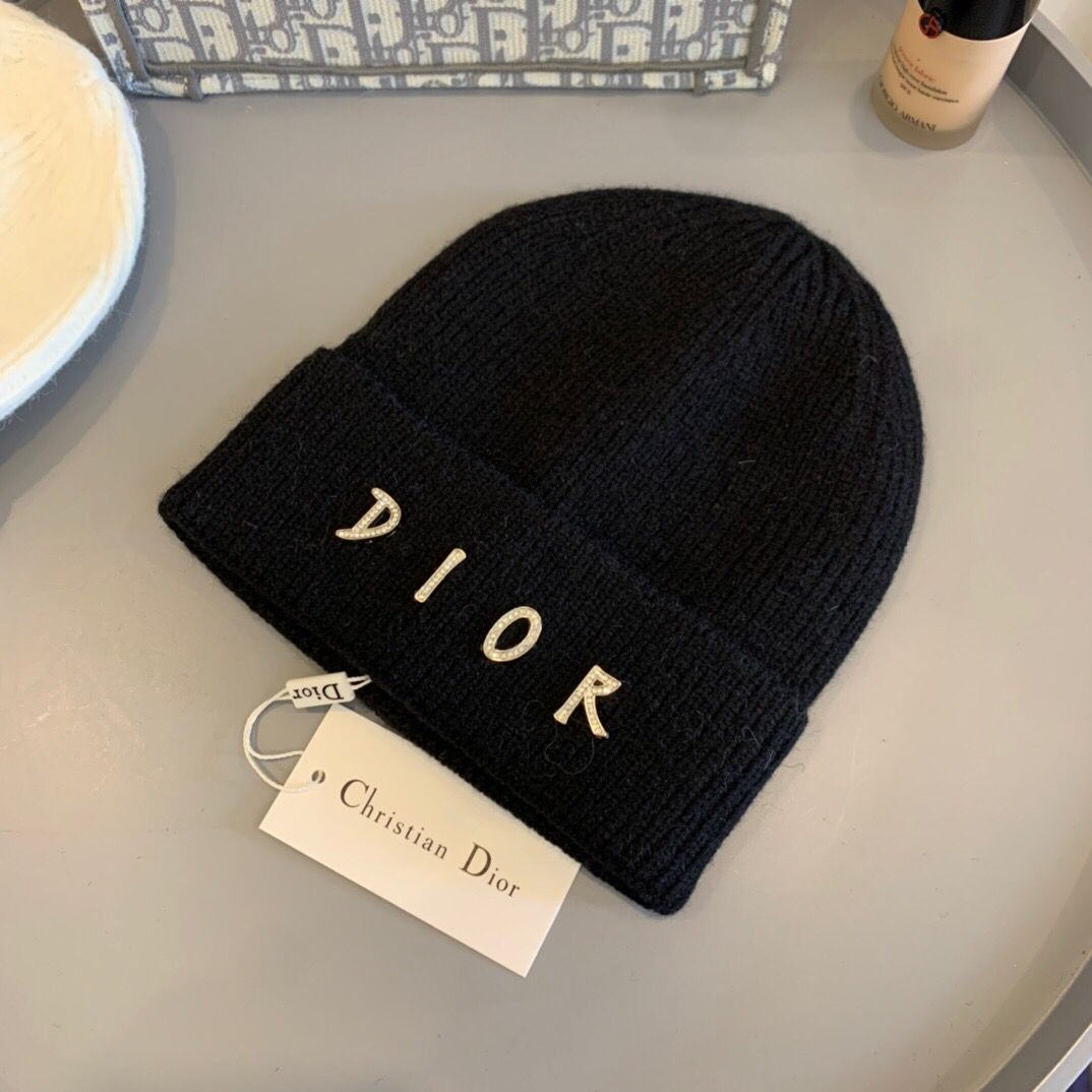 Dior迪奥雪花工艺薄款针织帽