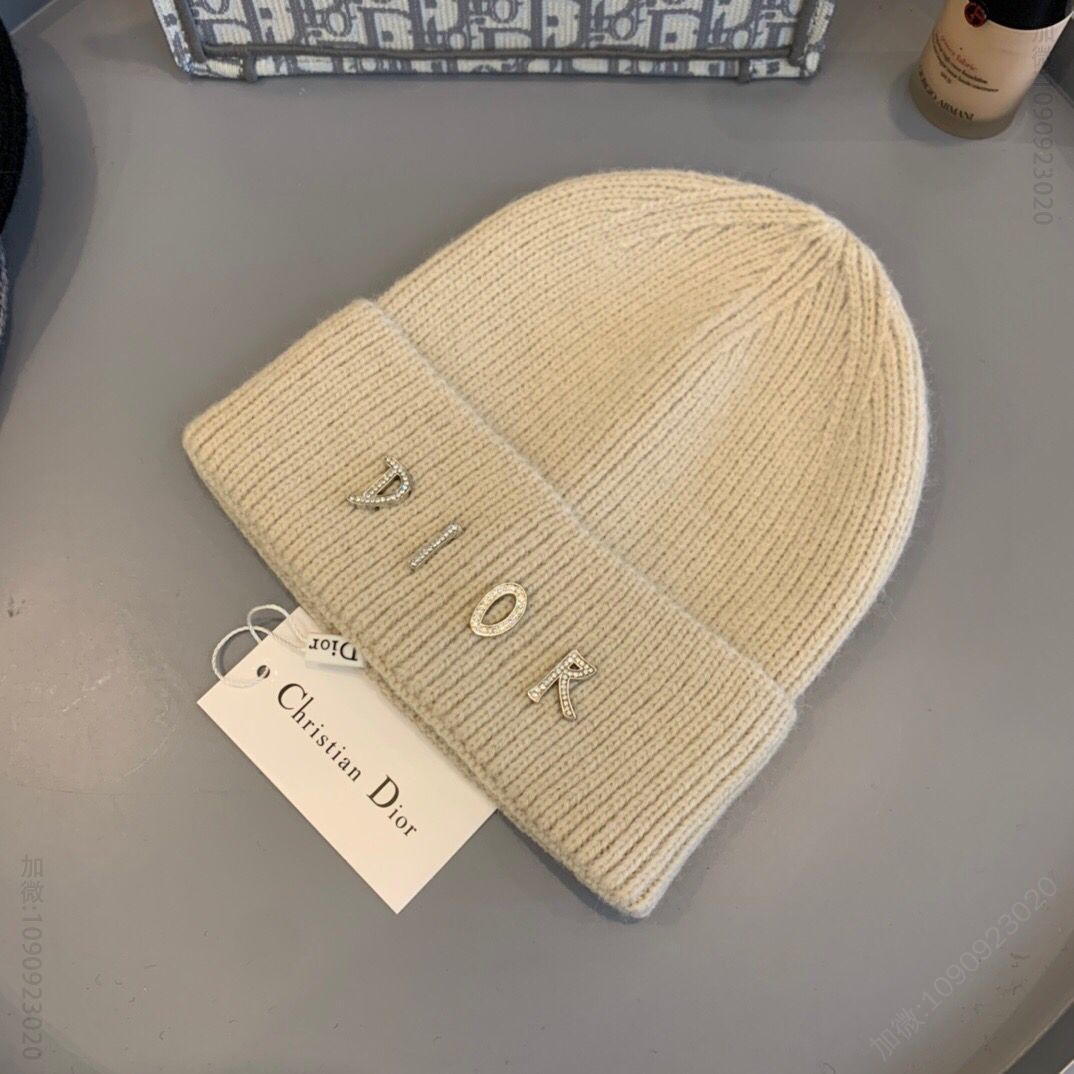 Dior迪奥雪花工艺薄款针织帽