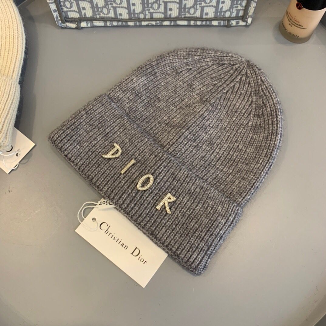 Dior迪奥雪花工艺薄款针织帽