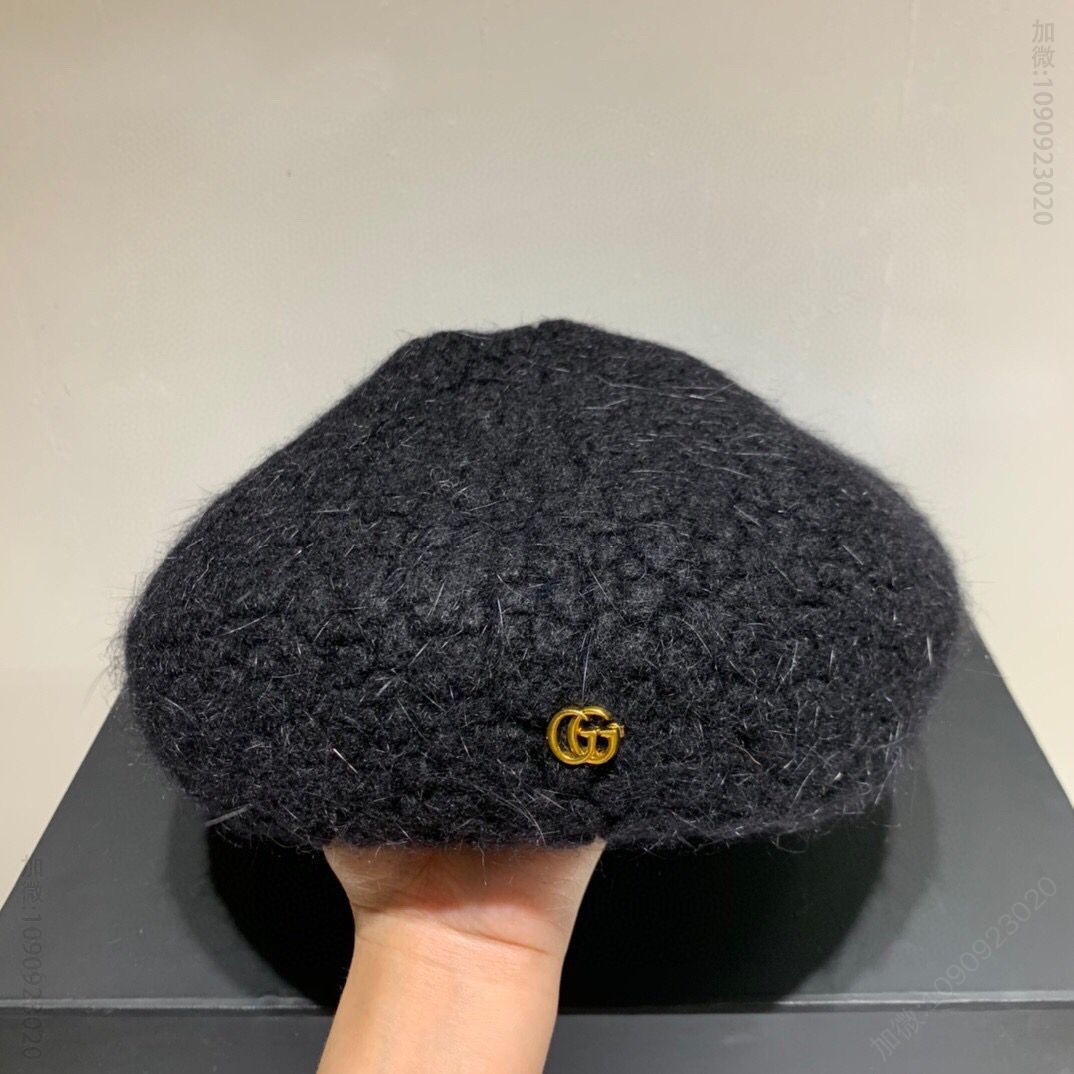 GUCCI古驰新款羊毛贝蕾帽