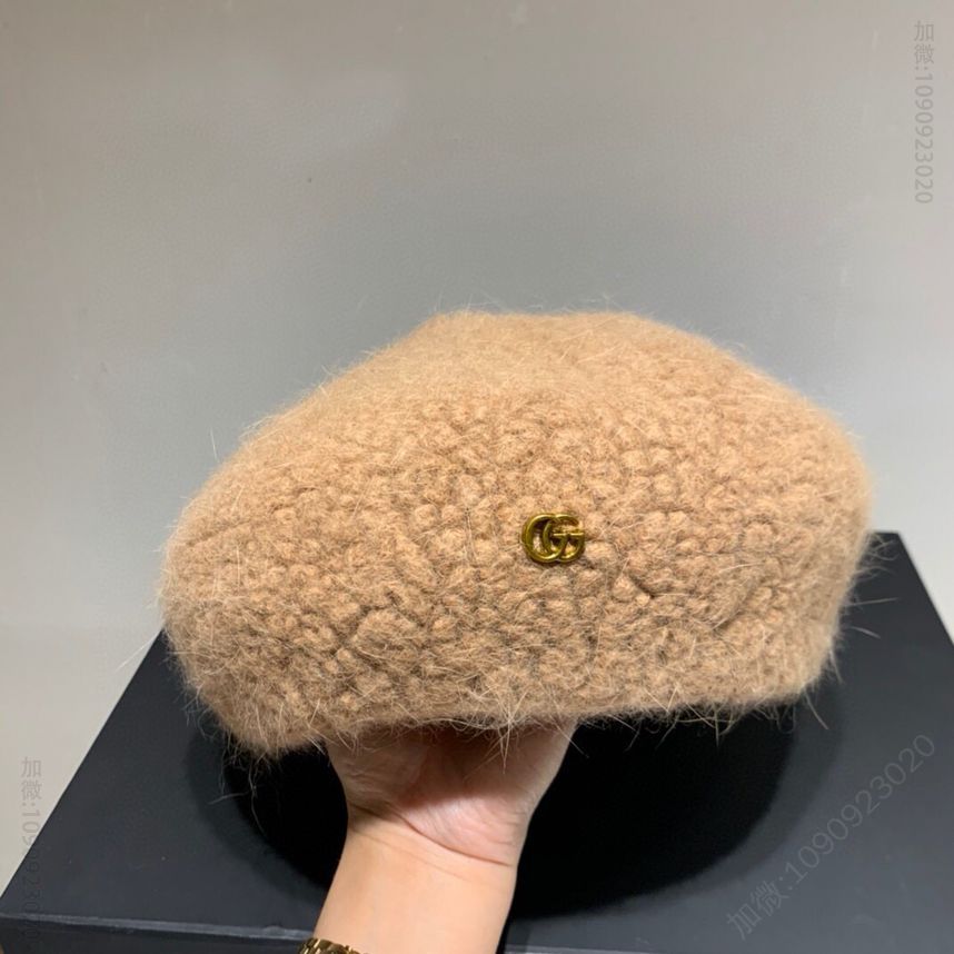 GUCCI古驰新款羊毛贝蕾帽