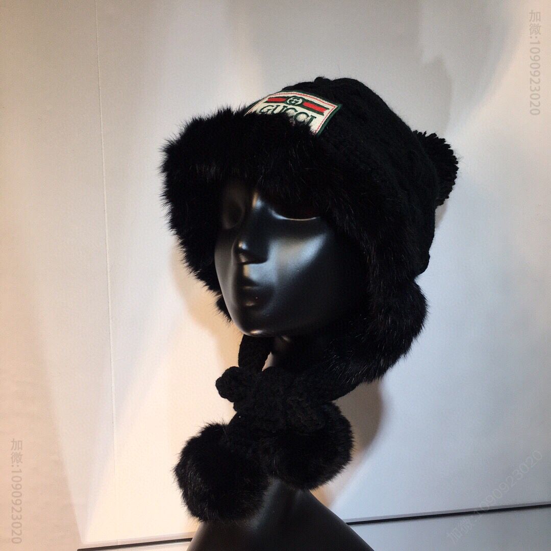 GUCCI古驰上等兔绒雷锋帽