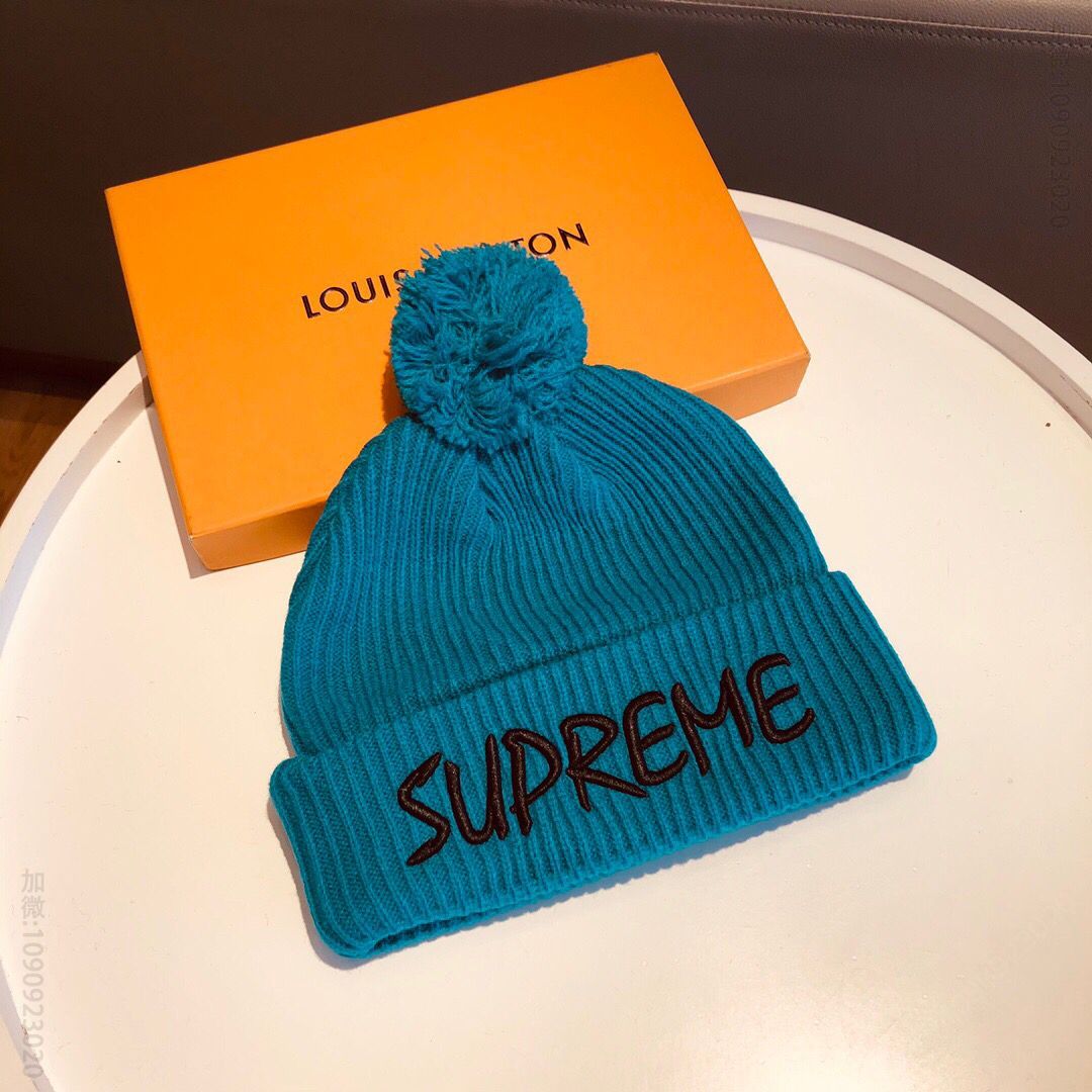 supermem毛线帽简约大气毛线针织帽