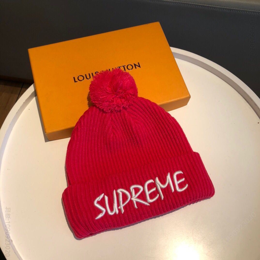 supermem毛线帽简约大气毛线针织帽