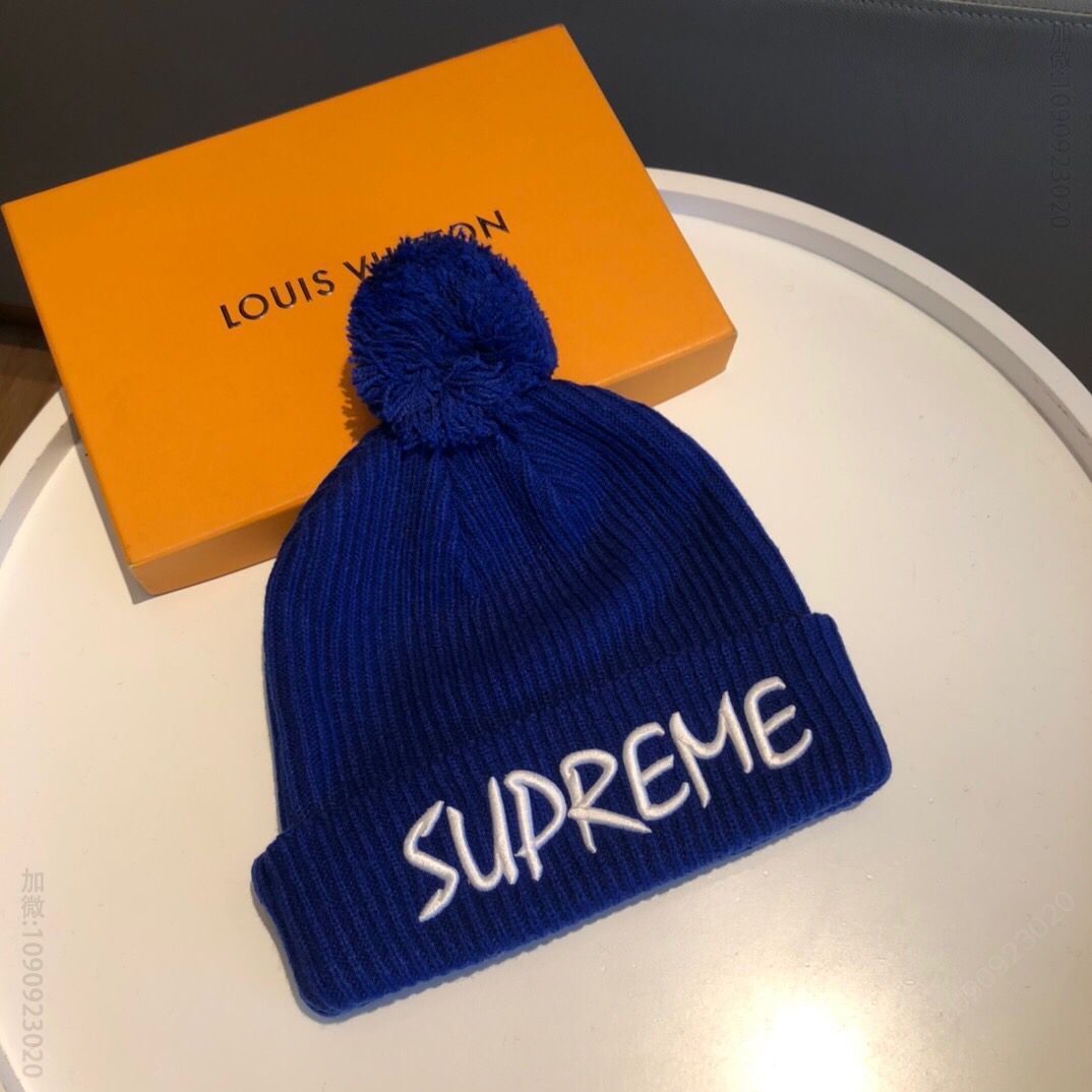 supermem毛线帽简约大气毛线针织帽